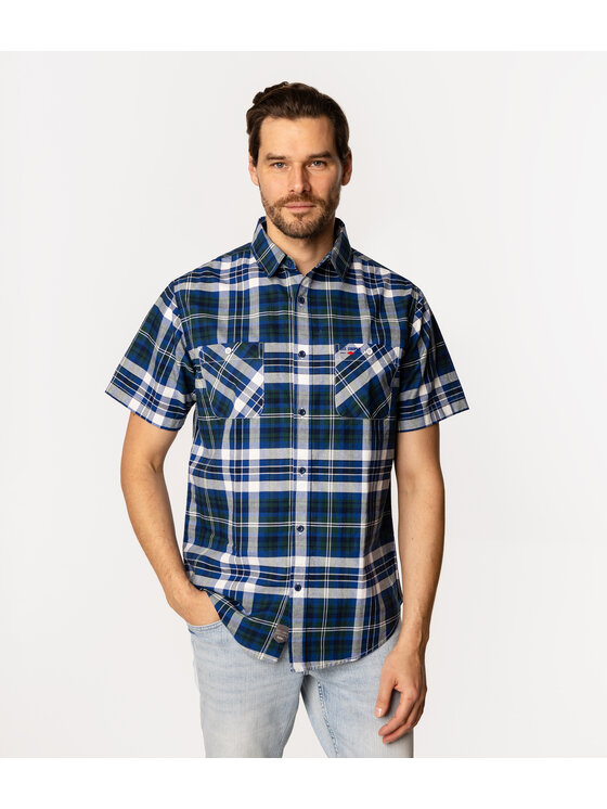 Lee Cooper Lee Cooper Koszula WESLEY2 1105 Zielony Regular Fit