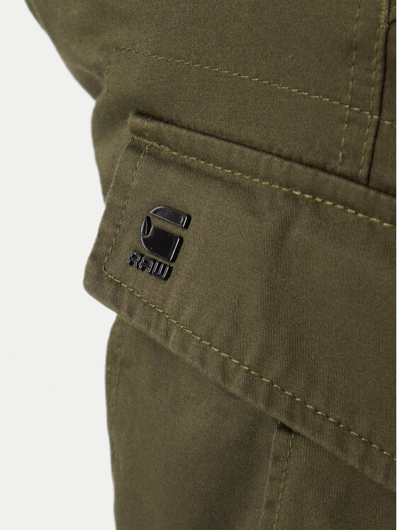 G-Star Raw G-Star Raw Šortky z materiálu Rovic Zip D26214-5126 6059 Khaki Relaxed Fit