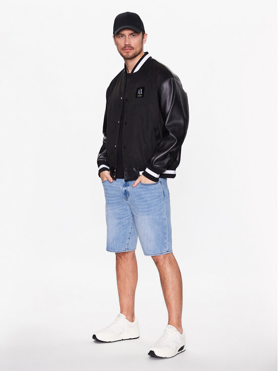 Armani Exchange Armani Exchange Džínové šortky 3RZJ65 Z3UGZ 1500 Modrá Slim Fit
