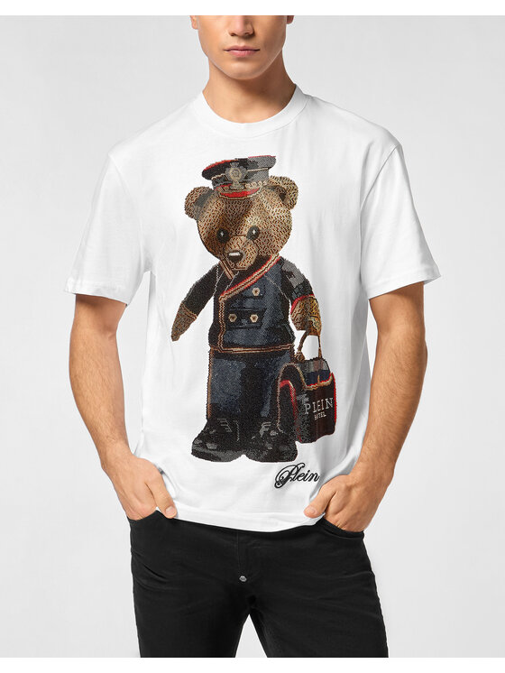 PHILIPP PLEIN PHILIPP PLEIN T-Shirt 27073 Biały Regular Fit
