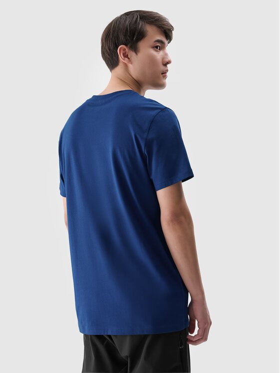 4F 4F T-Shirt 4FWMM00TTSHM2256-46S Zielony Regular Fit