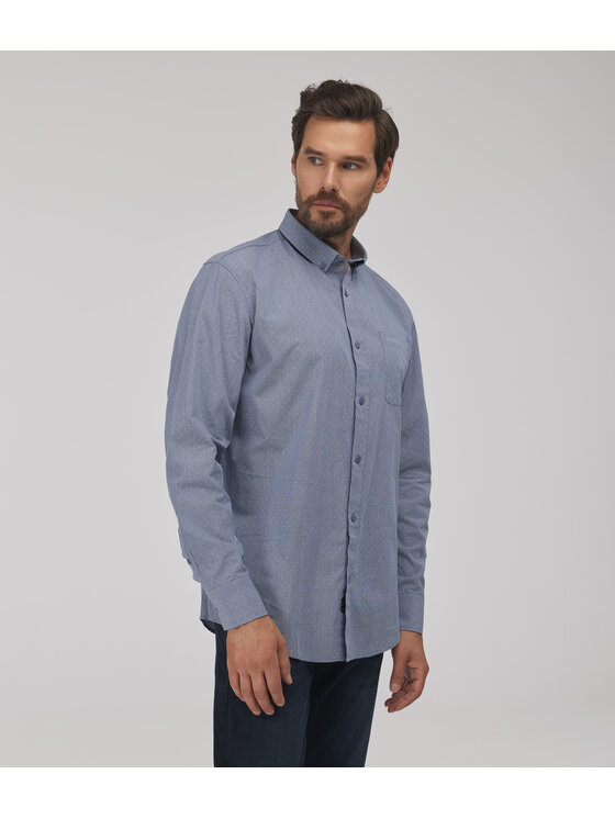 Lee Cooper Lee Cooper Koszula jeansowa LLOYD Niebieski Comfort Fit