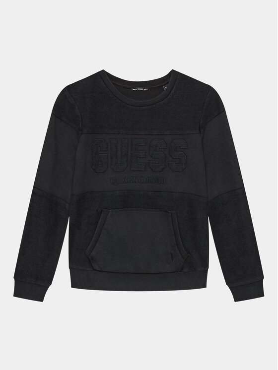 Guess Guess Majica dugih rukava L3BQ32 KAD73 Crna Relaxed Fit