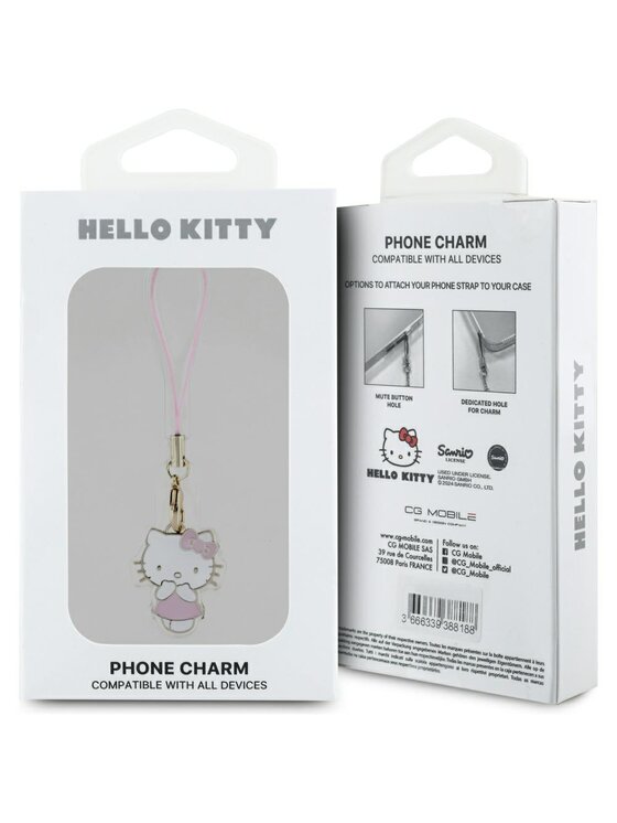 Hello Kitty Hello Kitty Zawieszka Charm Kitty Cute Różowy