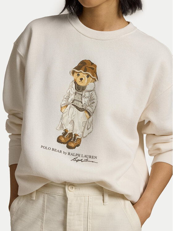 Polo Ralph Lauren Polo Ralph Lauren Sweatshirt 211954860001 Écru Relaxed Fit