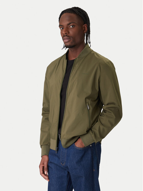 Calvin Klein Calvin Klein Bomber-jakk LV040FM512 Khakivärviline Regular Fit