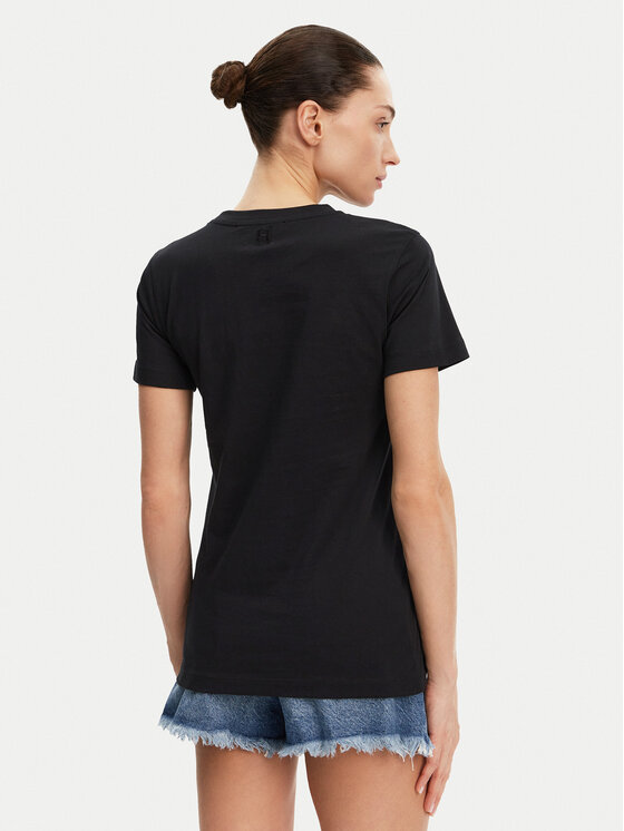 Silvian Heach Silvian Heach T-särk GPP25110TS Must Regular Fit