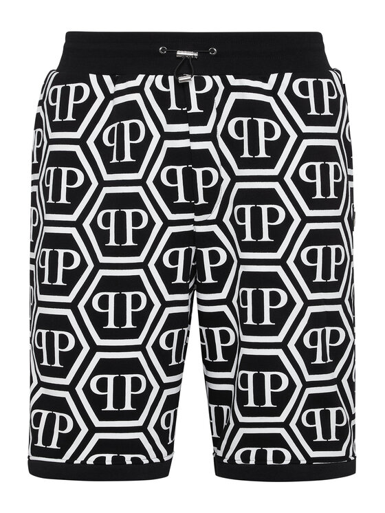 PHILIPP PLEIN PHILIPP PLEIN Szorty sportowe 9255 Czarny Jogger Fit