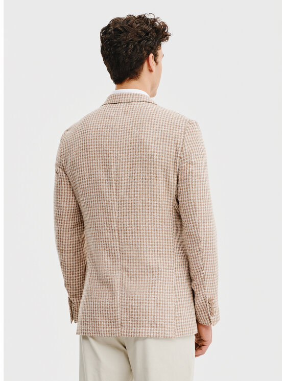 Pako Lorente Pako Lorente Marynarka P25SF-3X-014 Beżowy Slim Fit