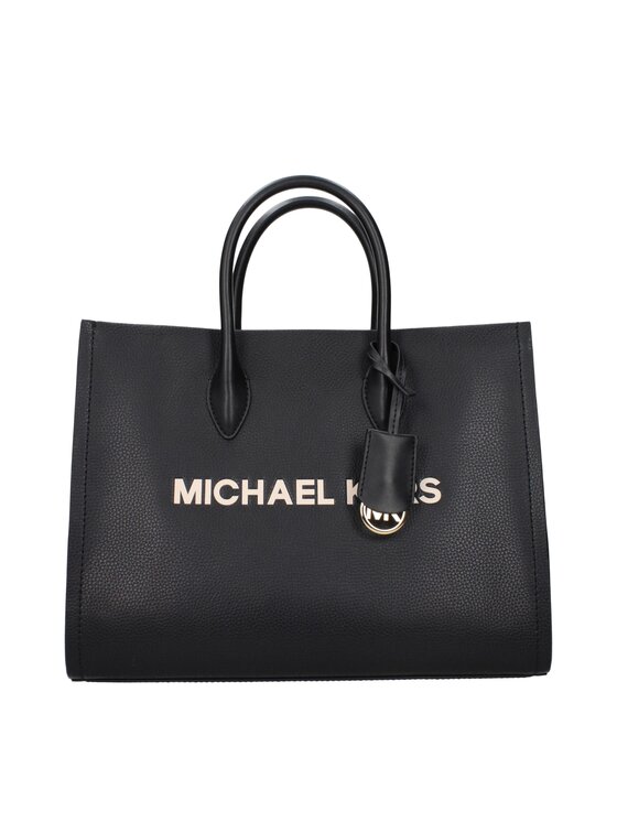 Michael Kors Michael Kors Torebka Black Leather Hand Czarny