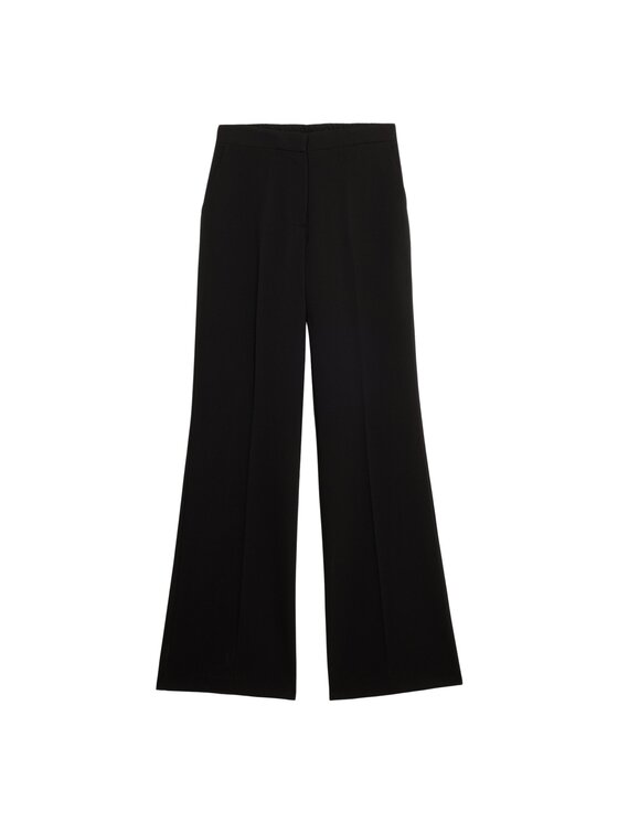 Oltre Oltre Pantaloni di tessuto P018R008989N033 Nero Flare Fit
