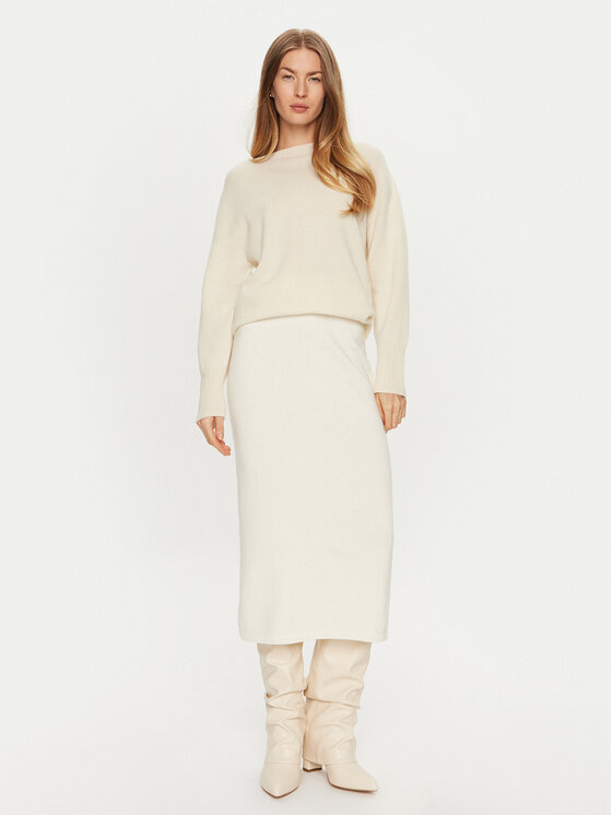 ViCOLO ViCOLO Spódnica ołówkowa 22085S Biały Regular Fit