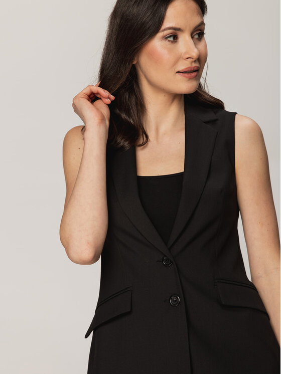 Willsoor Willsoor Kamizelka 67330 Czarny Regular Fit