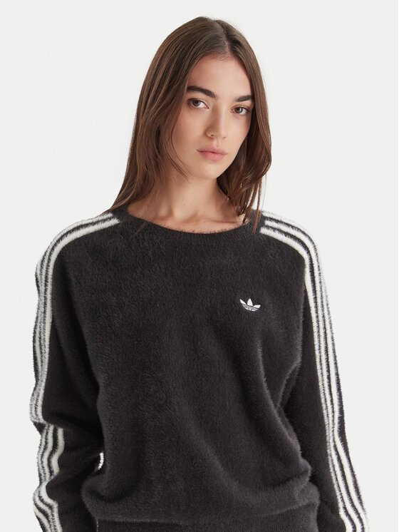 adidas adidas Mikina adicolor Holiday JX7813 Černá Loose Fit