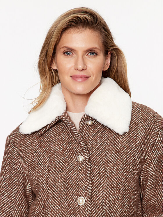 Custommade Custommade Cappotto di lana Herta 999511880 Marrone Regular Fit