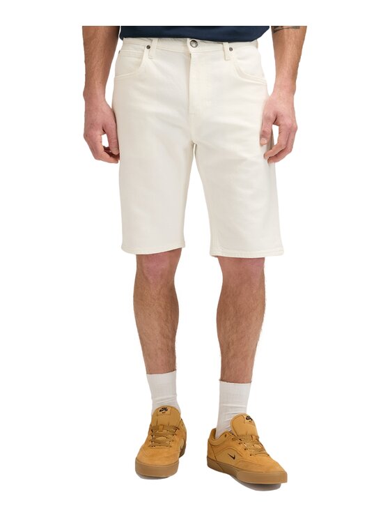 Lee Lee Szorty jeansowe 5 Pocket Short Biały Regular Fit