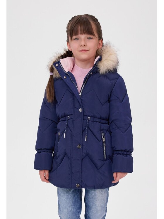 minoti minoti Kurtka zimowa 32COAT172 Granatowy Longline Fit