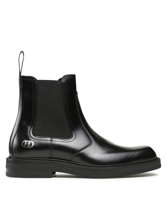 KARL LAGERFELD Členková obuv s elastickým prvkom KL11443 Čierna