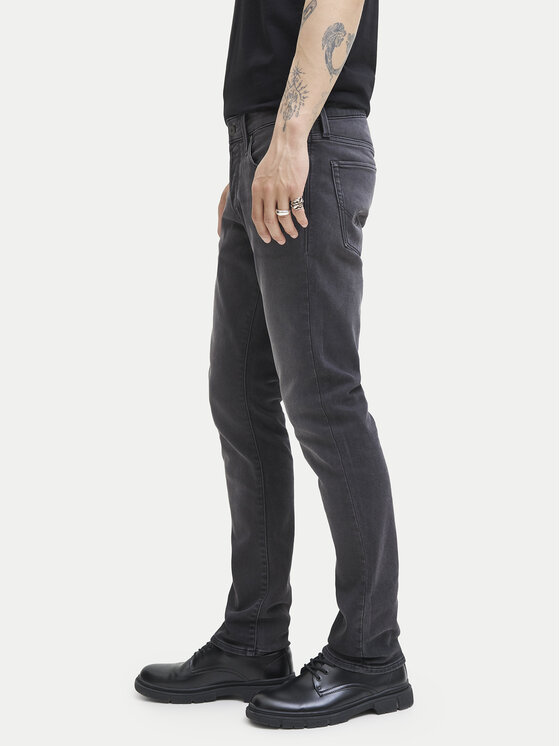Jack & Jones Jack & Jones Jeansy Mike Fox 12278115 Czarny Tapered Fit