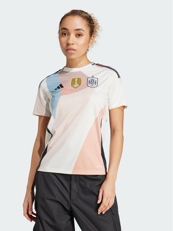adidas adidas Koszulka techniczna Spain 25 (Women's Team) Away Jersey Biały Regular Fit