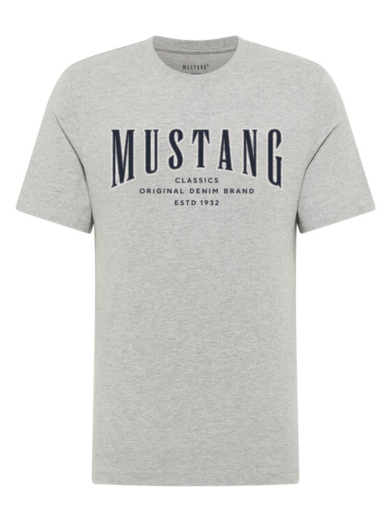Mustang Mustang T-Shirt Style Alex Szary Regular Fit