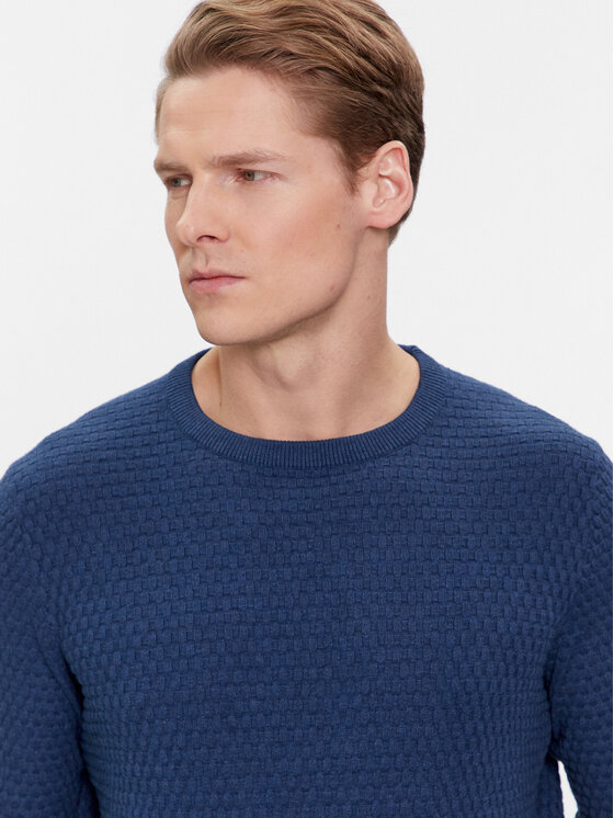 Bugatti Bugatti Pullover 7400 25521 Blau Regular Fit