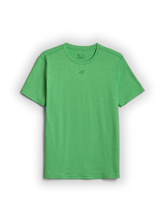 4F 4F Koszulka techniczna BASIC+ Zielony jasny Regular Fit