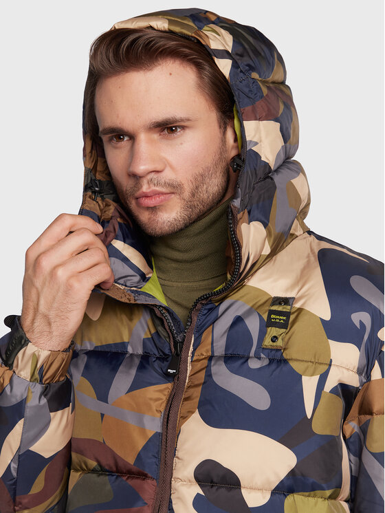 Blauer Blauer Žieminė striukė BLUC02304 006395 Chaki Regular Fit