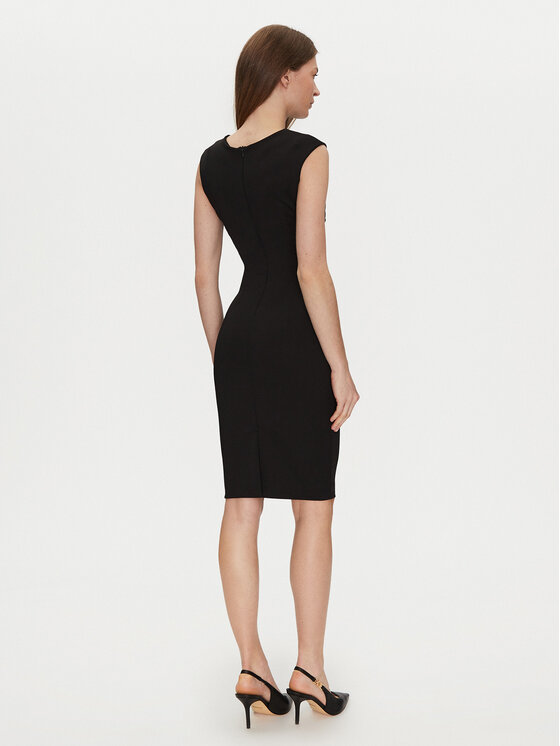Rinascimento Rinascimento Kokteiļkleita CFC0122548003 Melns Regular Fit