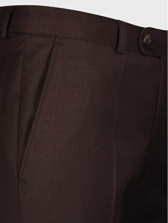 Evenemen Evenemen Garnitur Kast Brown Brązowy Slim Fit