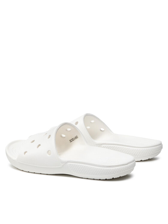 Crocs Crocs Παντόφλες Classic Slide 206121 Λευκό