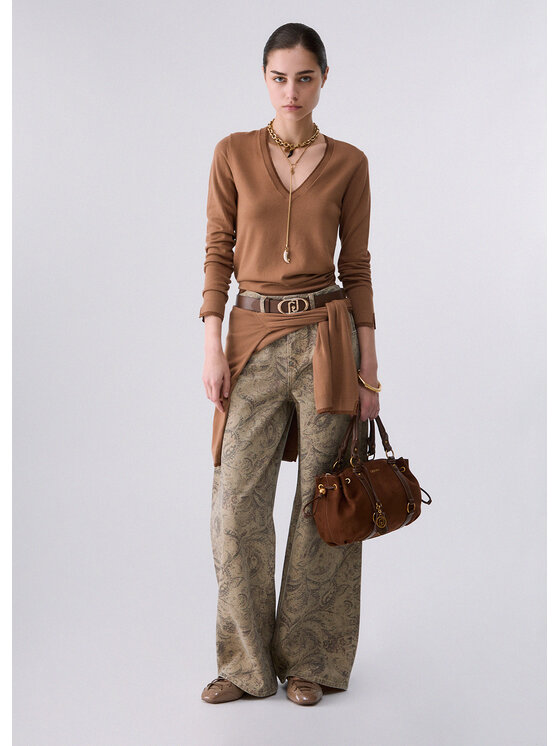 Liu Jo Liu Jo Maglione WF6012MS49I81020 Beige Regular Fit