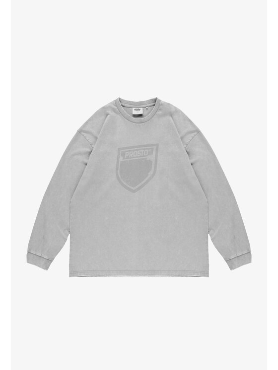 PROSTO. PROSTO. Longsleeve Splash Shield Szary Regular Fit