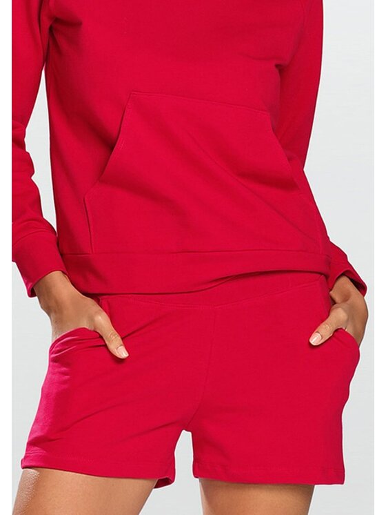 Szorty materiałowe DKaren Lingerie, Rozmiar M, Czerwone, Koko