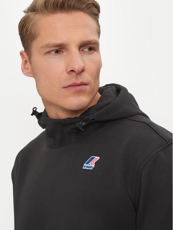 K-Way K-Way Μπλούζα Le Vrai Durance K3123QW Μαύρο Regular Fit