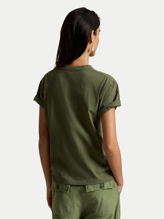 Polo Ralph Lauren Polo Ralph Lauren T-Shirt 211B17806001 Zielony ciemny Regular Fit