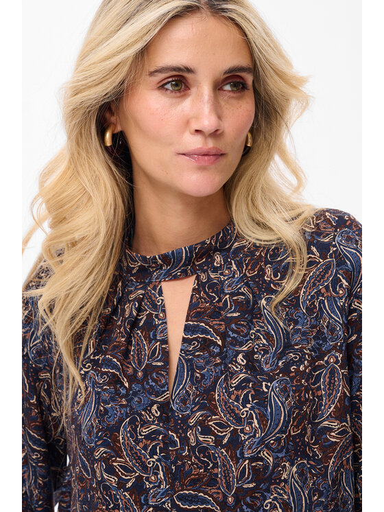blue shadow blue shadow Bluzka Ika Niebieski Regular Fit