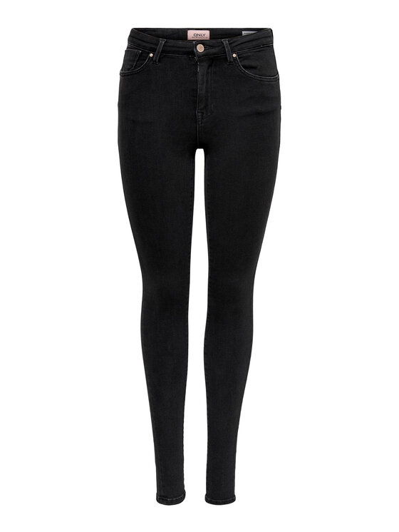 ONLY ONLY Jeansy Power 15181958 Czarny Skinny Fit