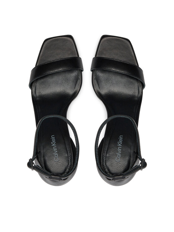 Calvin Klein Calvin Klein Sandále Heel Sandal 90 Lth HW0HW01944 Čierna