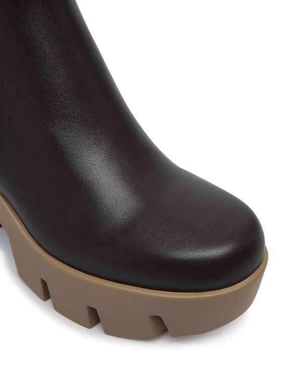 United Nude United Nude Боти Grip Chelsea Mid V 1103316116 Тъмнокафяв