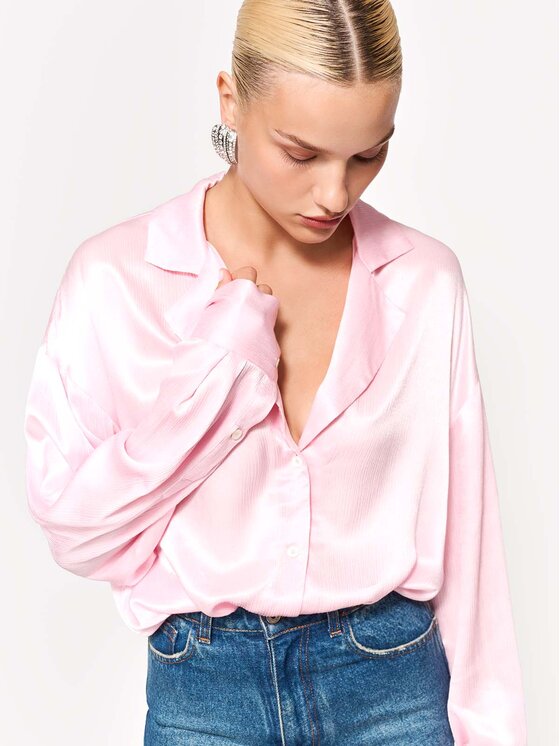 La Mania La Mania Camicia KAI Rosa chiaro Basic Fit