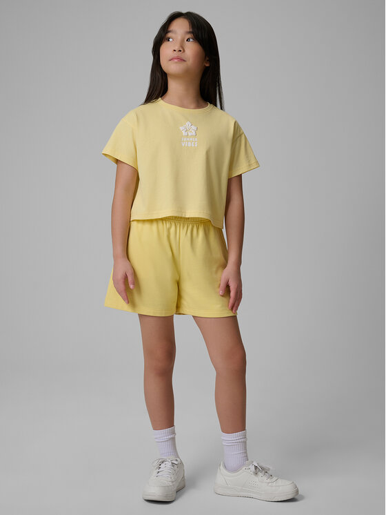 4F 4F Szorty sportowe SUMMERTIME JOY Żółty Regular Fit