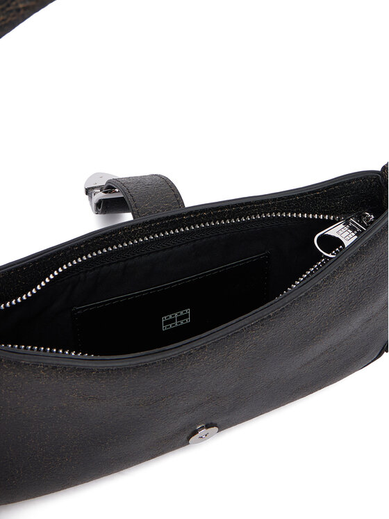Tommy Jeans Tommy Jeans Rankinė Tjw Cool Leather Shoulder Bag AW0AW18788 Juoda