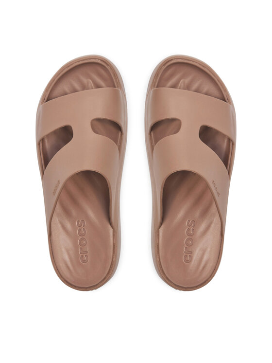 Crocs Crocs Šlepetės Getaway Platform H-Strap 209409 Smėlio