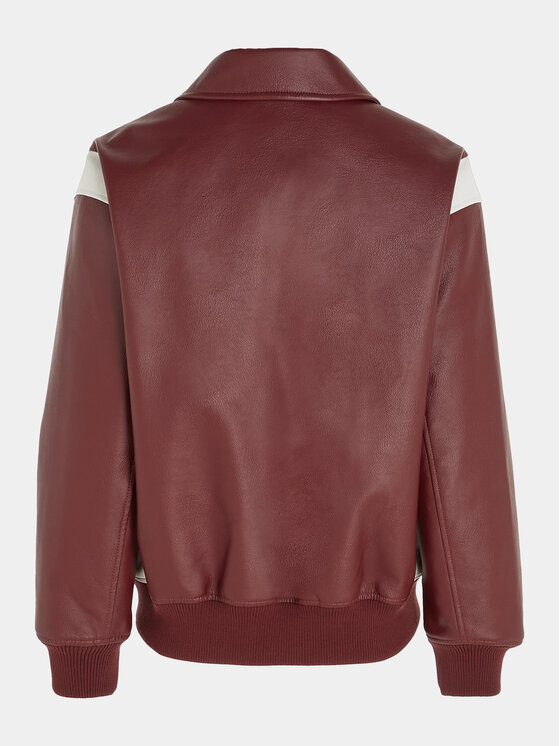 Tommy Jeans Tommy Jeans Μπουφάν από απομίμηση δέρματος Grunge DW0DW16588 Κόκκινο Regular Fit