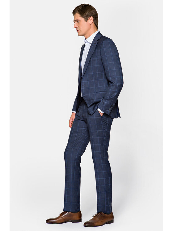 Lancerto Lancerto Garnitur 4 Granatowy Regular Fit