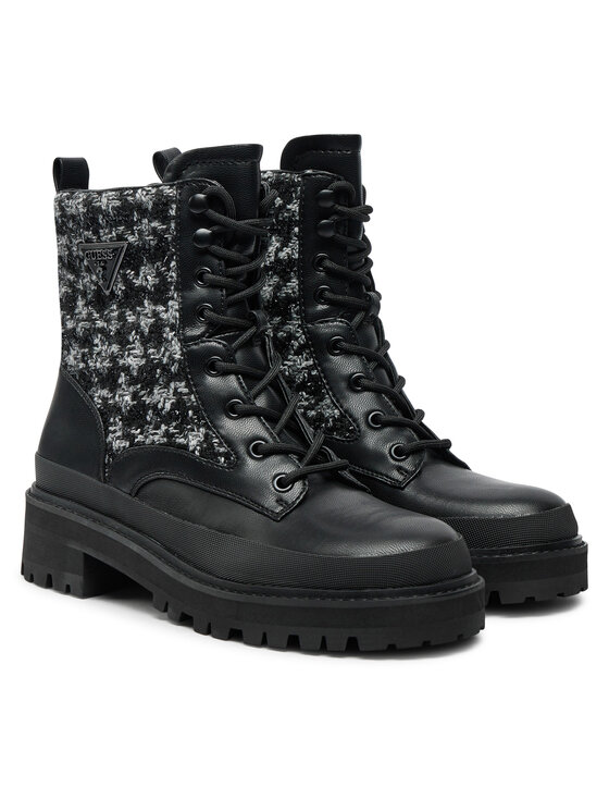 Guess Guess Schnürstiefeletten Badany FLFBDN ELE10 Schwarz