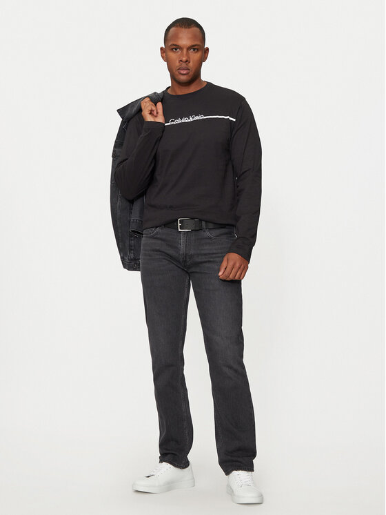 Calvin Klein Calvin Klein Longsleeve K10K114343 Czarny Regular Fit