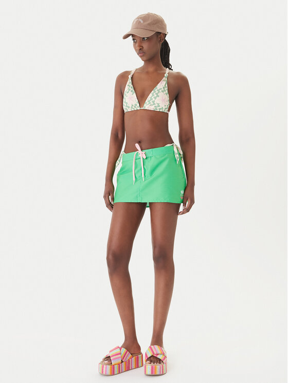 Roxy Roxy Spódnica mini Juicy ERJBS03351 Zielony Regular Fit