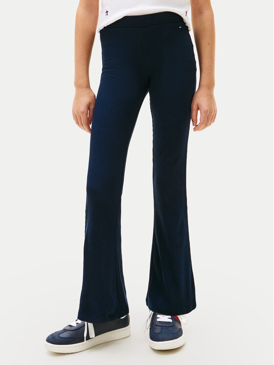 Tommy Hilfiger Colanți Essential KG0KG09192 Bleumarin Extra Slim Fit